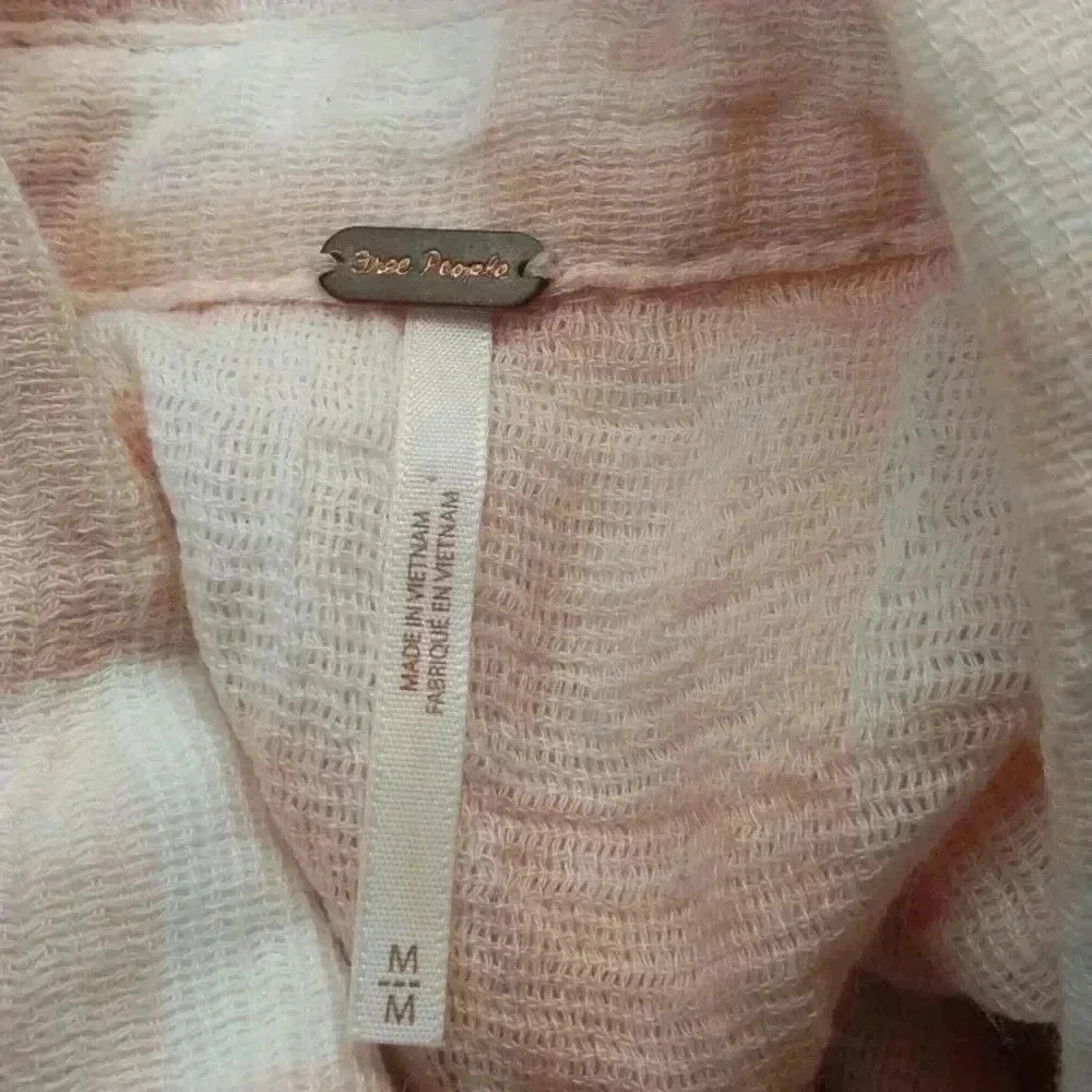 Free People Sunrise Button Front Shirt Size M - Picture 3 of 5